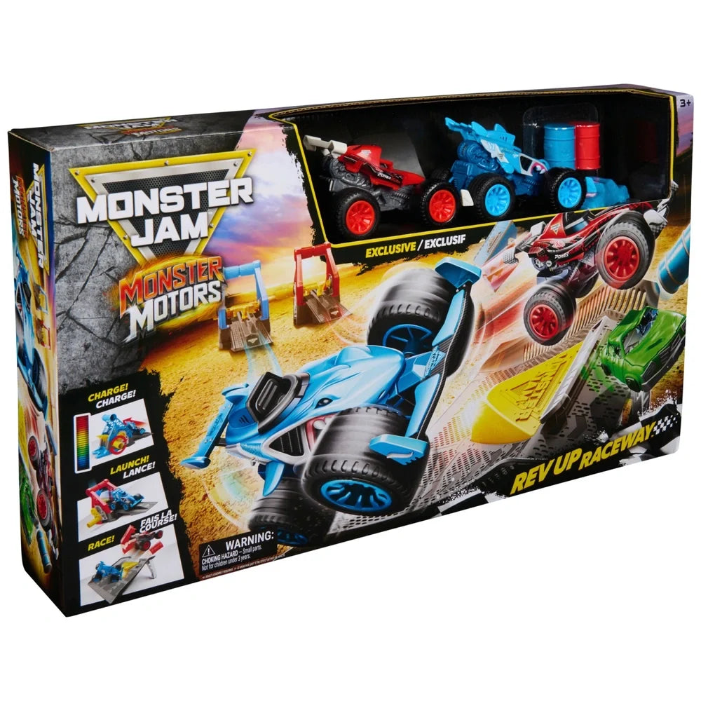 Monster Jam Monster Motors Rev Up Raceway Playset