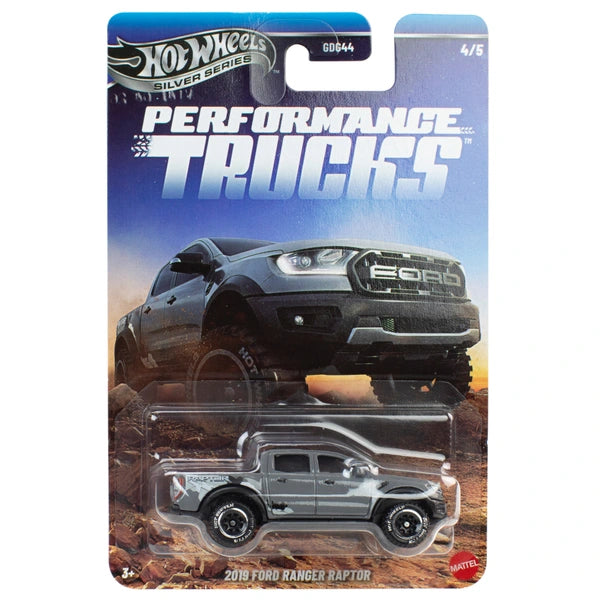 Hot Wheels Silver Series Die Cast Performance Trucks 2019 Ford Ranger Raptor