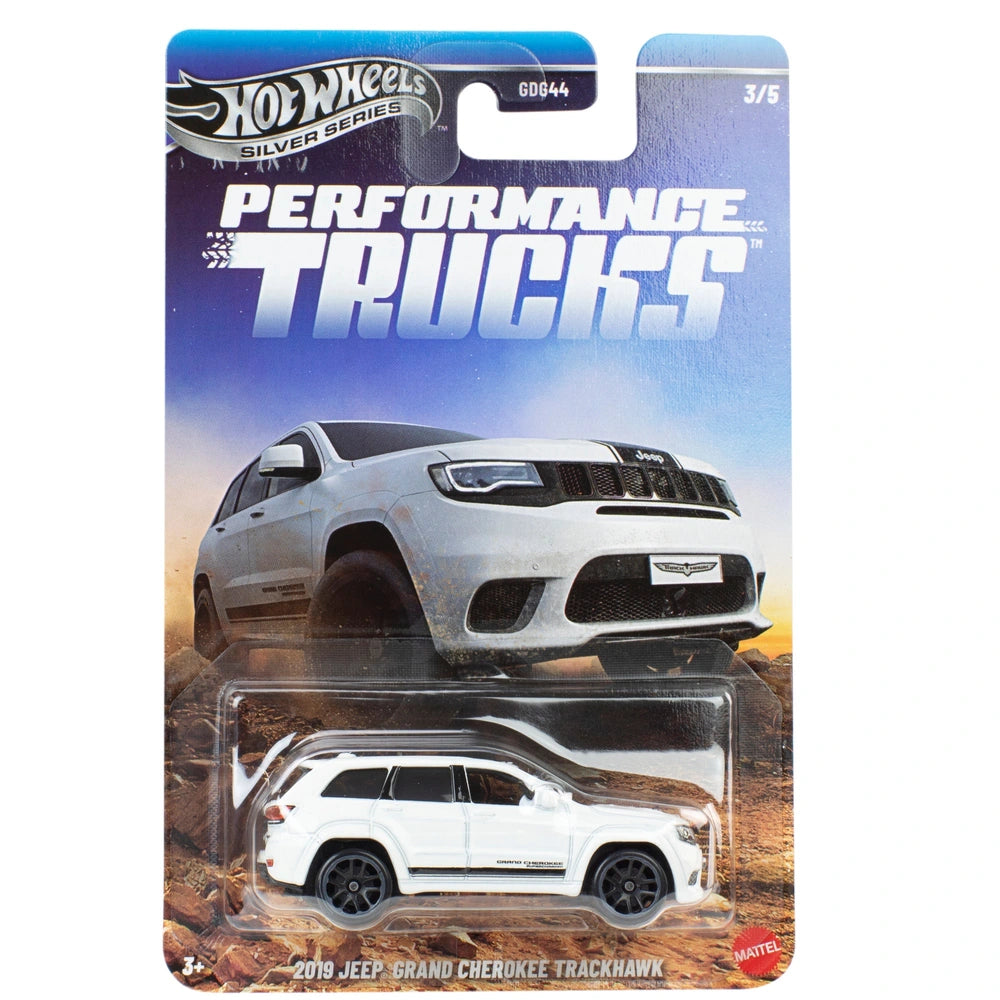 Hot Wheels Silver Series Die Cast Performance Trucks 2019 Jeep Grand Cherokee Trackhawk