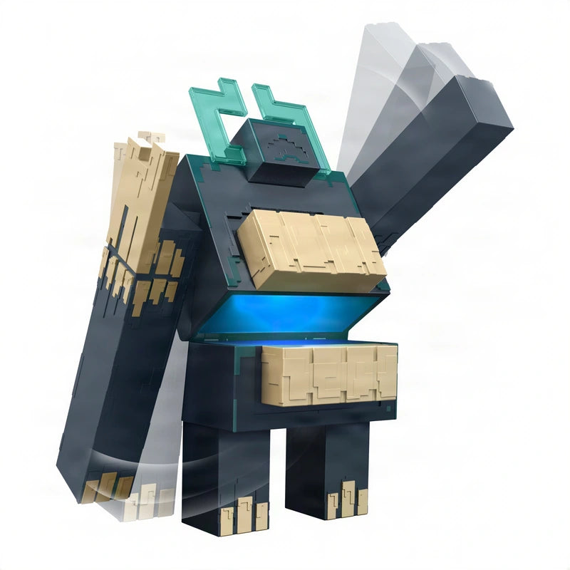 Minecraft Dungeons Warden Action Figures Twisted Warden And Soul Corrupted Creeper 2 Pack