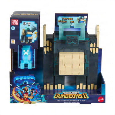 Minecraft Dungeons Warden Action Figures Twisted Warden And Soul Corrupted Creeper 2 Pack