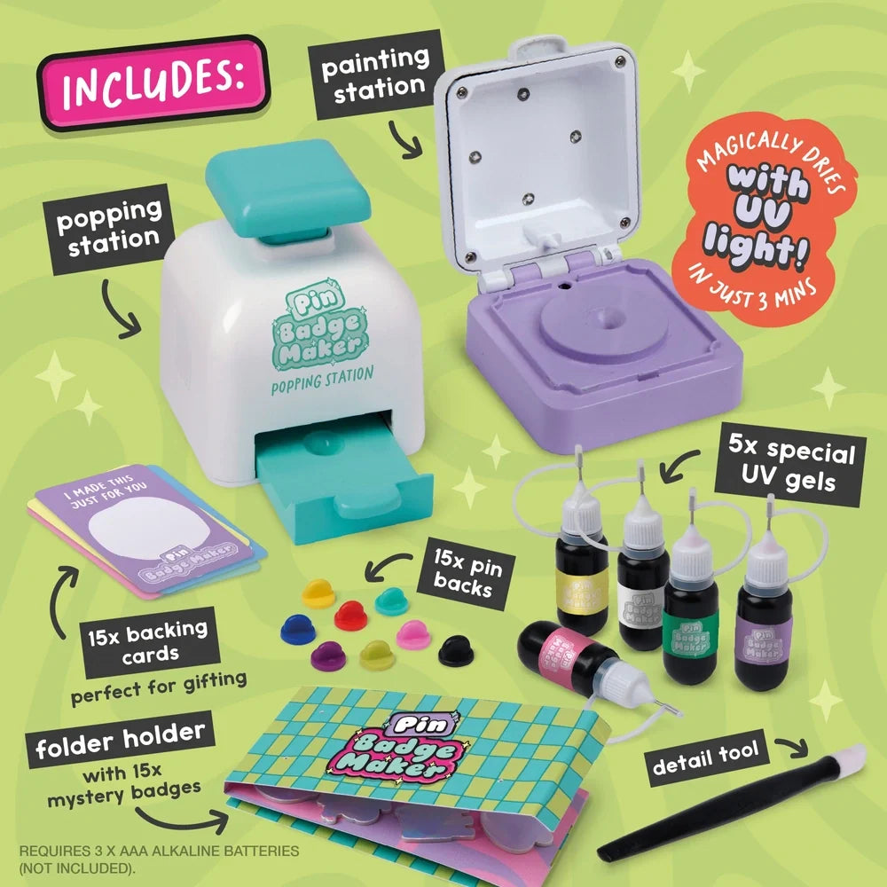 Pin Badge Maker Playset