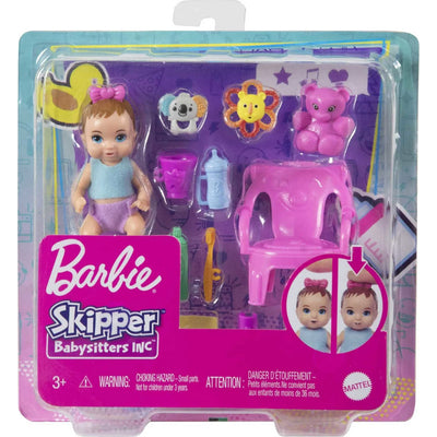 Barbie Babysitters Inc. First Tooth Baby Doll And Accessories