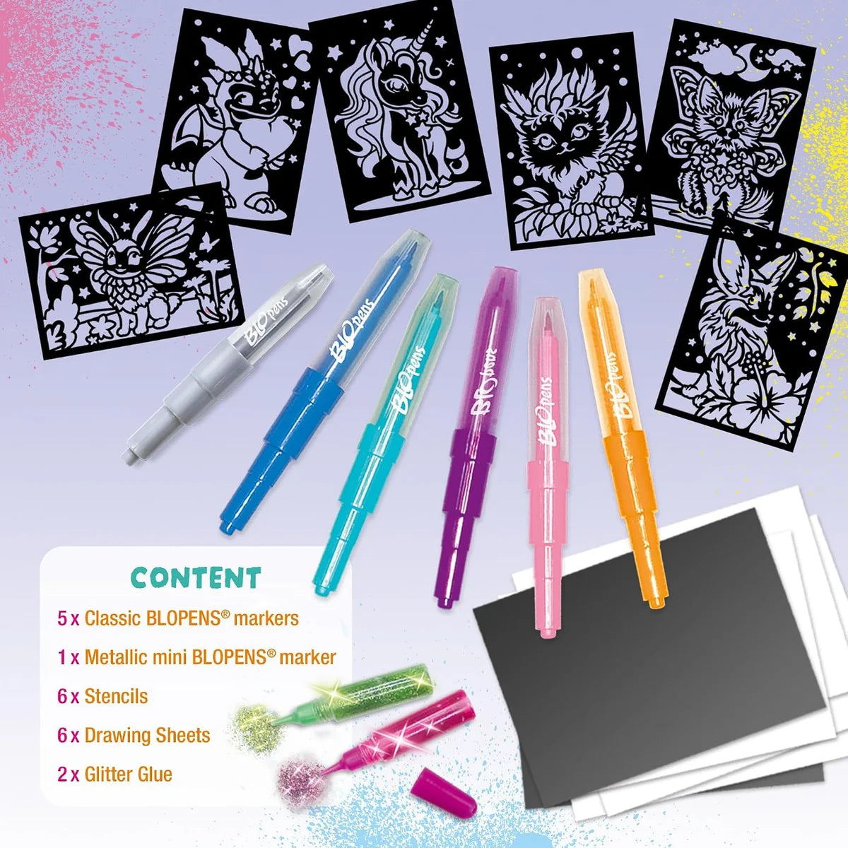 Blo Pens Glitter Creatures Xtra Set