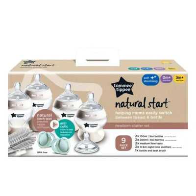 Tommee Tippee Natural Start Newborn Baby Bottle 9pc Starter Set