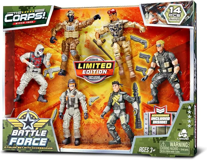 The Corps! Battle Force 14pc Military Action Figure And Accessory Set
