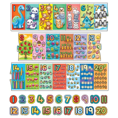 Orchard Toys 20pc Giant Number Extra Long Jigsaw Puzzle