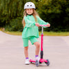 Bold Cube Teeny Fold 3 Wheel Foldable Scooter Mermaid Pink 3-8 Years