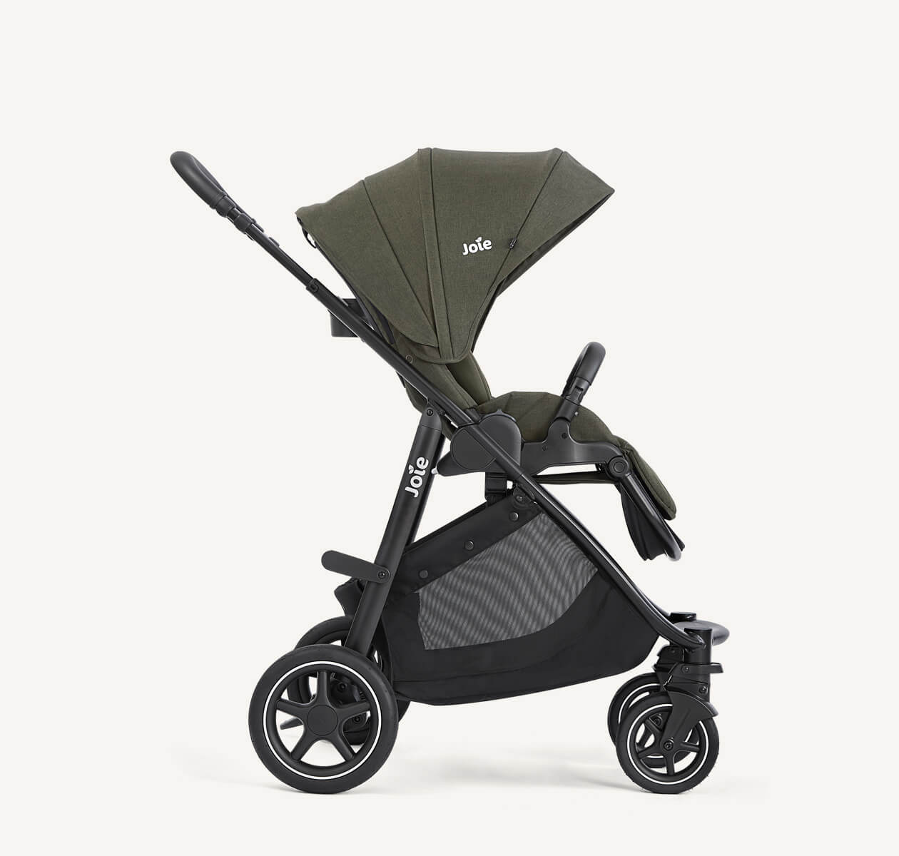 Joie Versatrax Travel System With Joie 360 Rotation Car Seat And Isofix Car Seat Base Fern