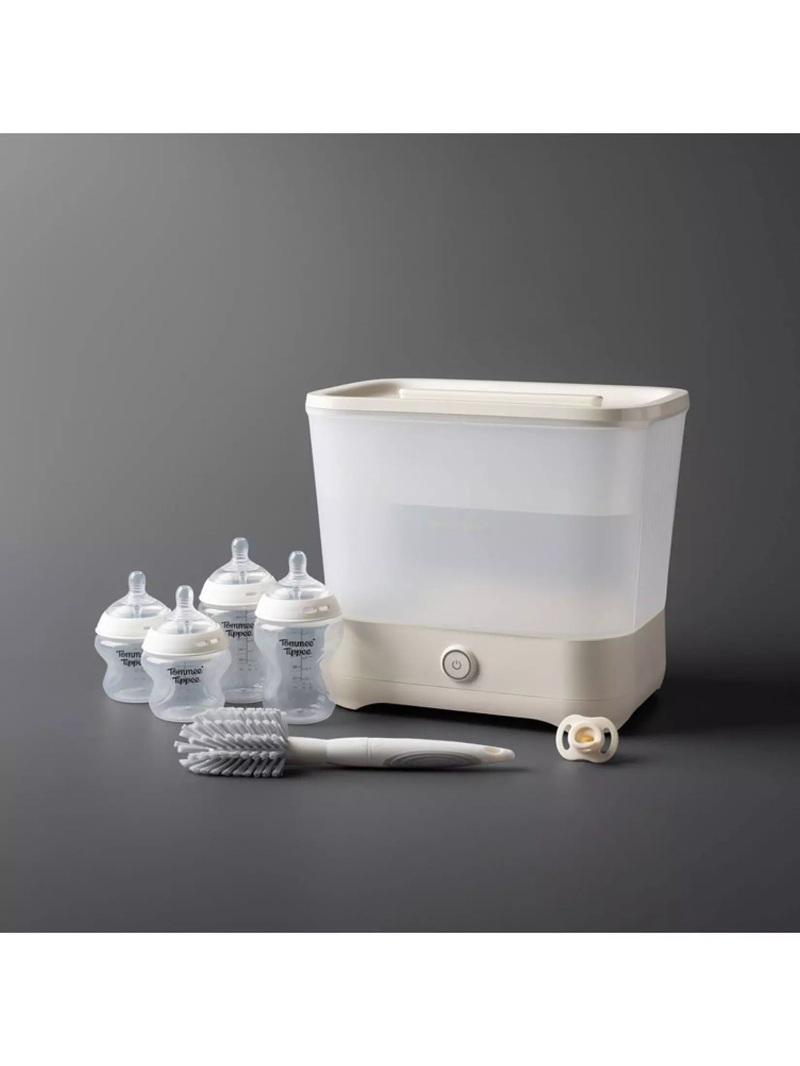 Tommee Tippee Baby Bottle And Steriliser 7pc Set White