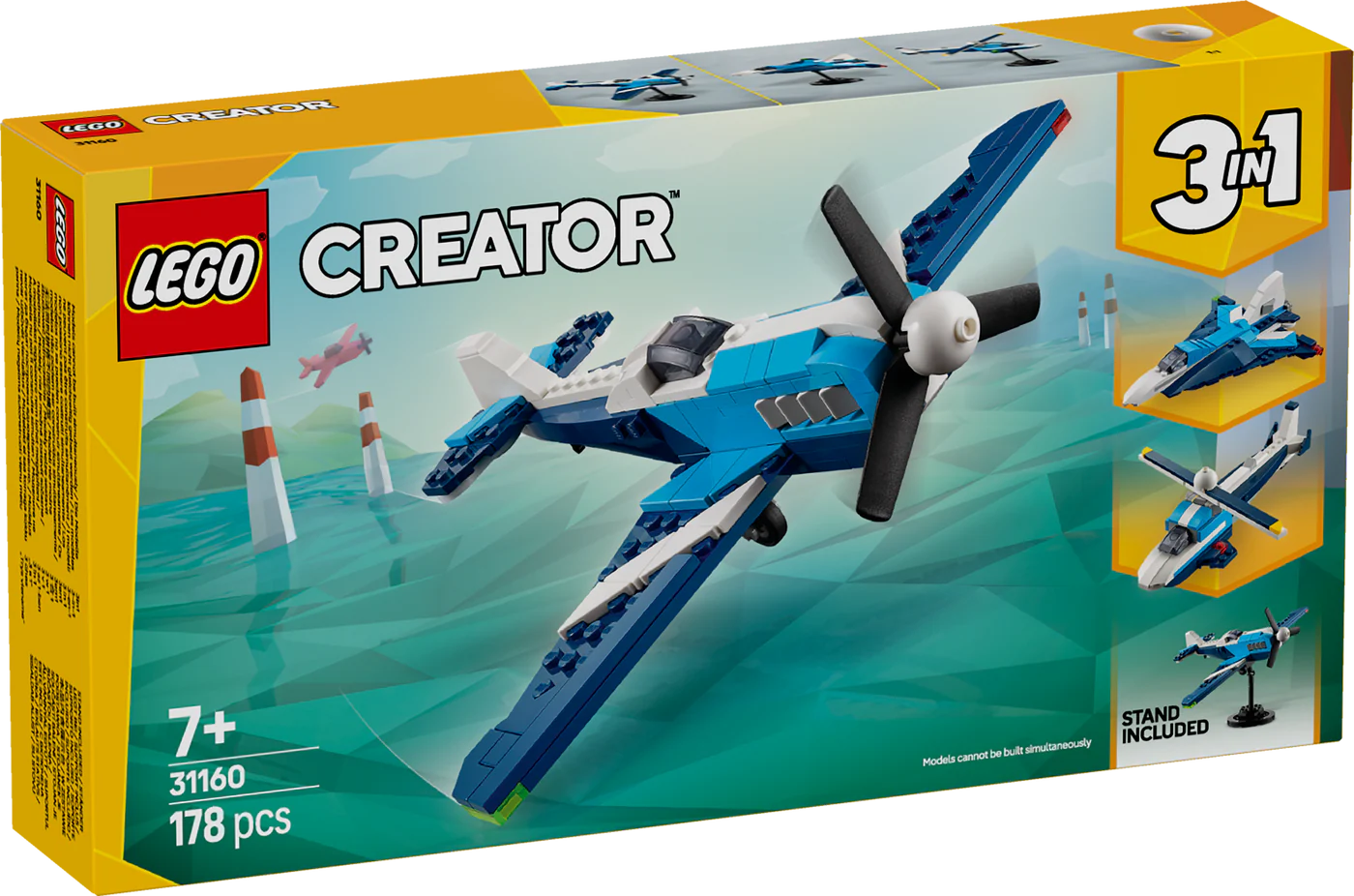 Lego Creator 31160 Aircraft Race Plane 3 In 1 Set