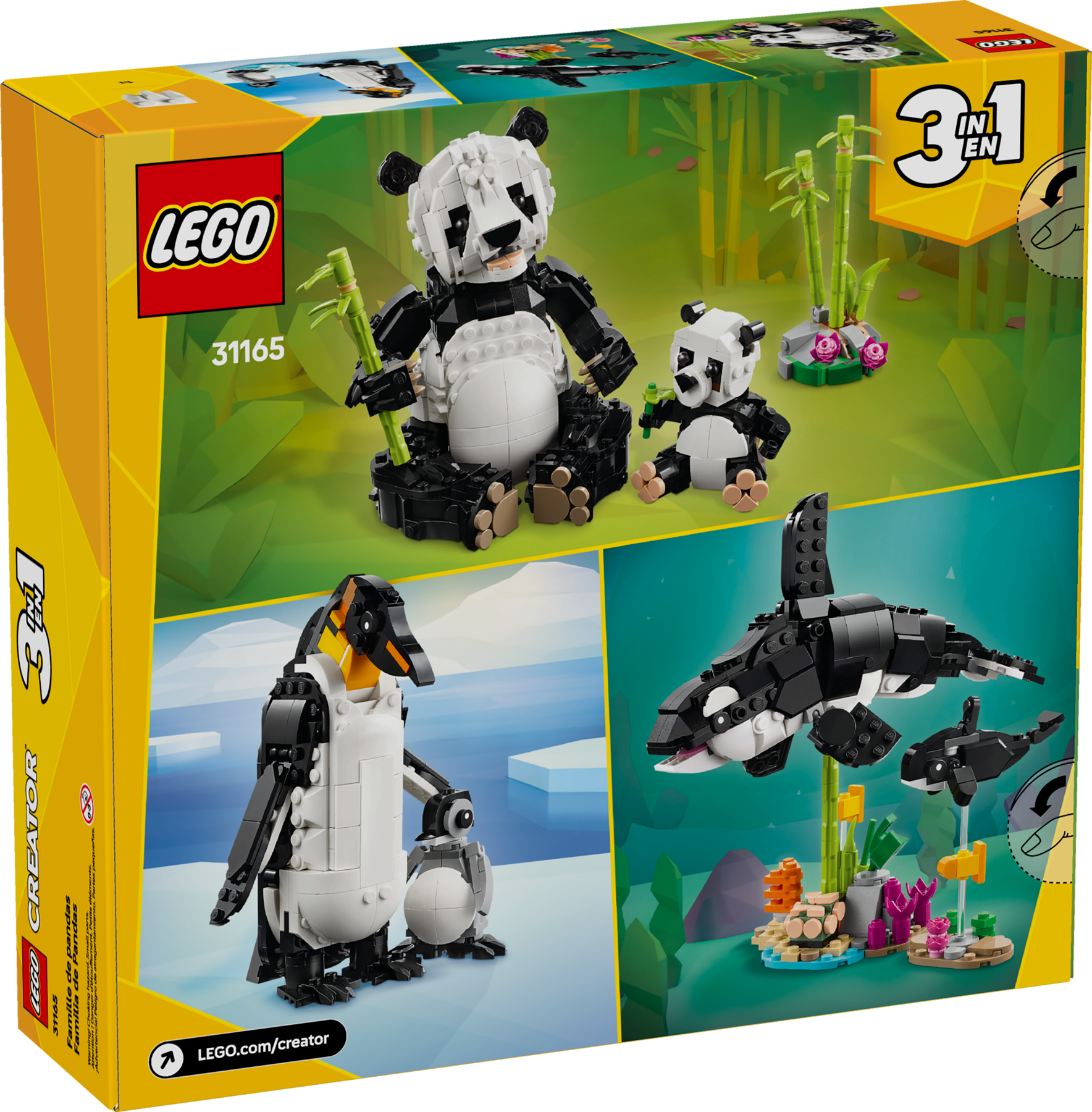 Lego Creator 31165 Wild Animals Panda Family