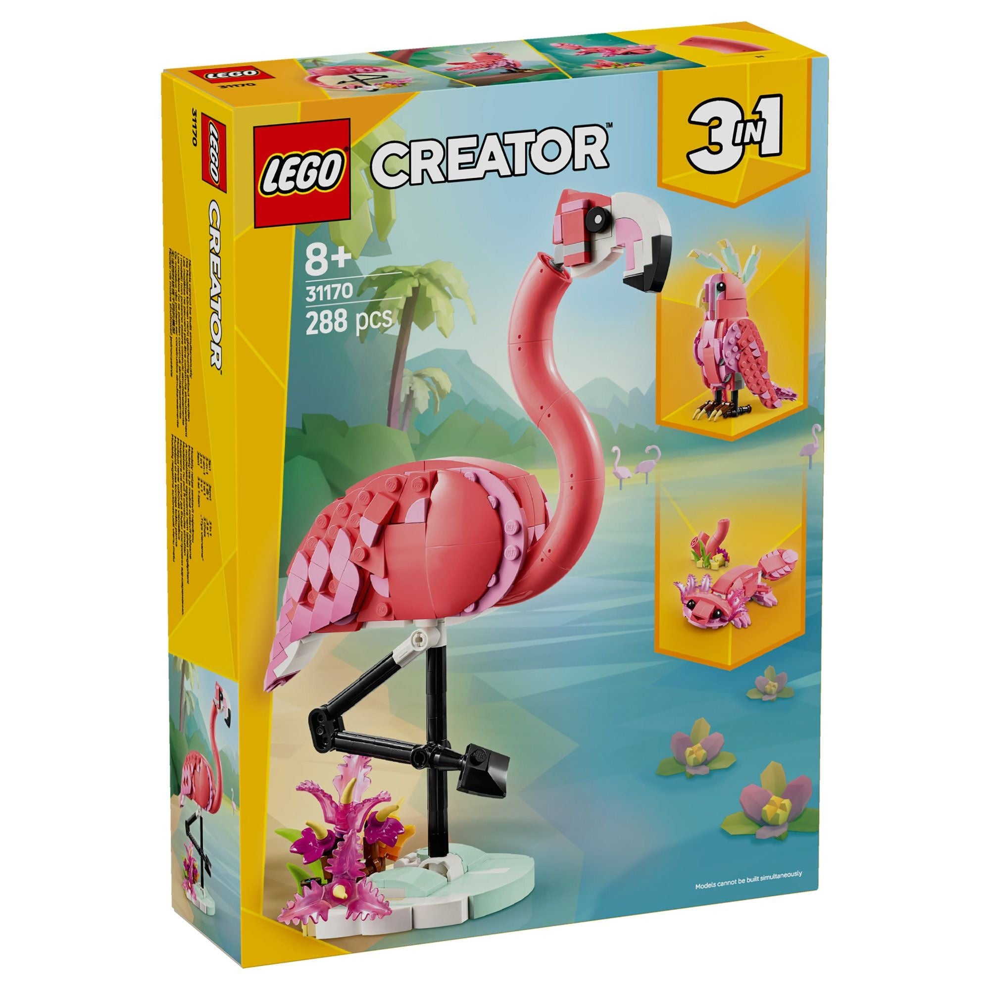 Lego Creator 31170 Wild Animals Pink Flamingo 3 In 1 Set