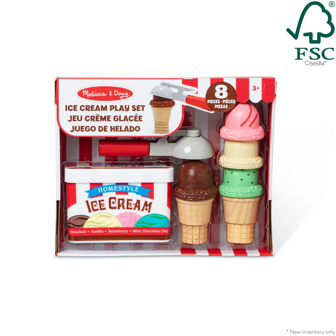 Melissa & Doug Scoop And Stack Ice Cream Playset