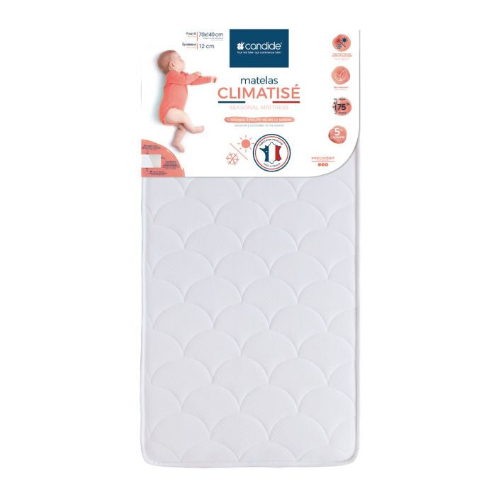 Candide Climatise Seasonal Cot Bed Mattress 70cm x 140cm x 11cm