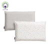 Clevamama Jersey Cotton Pram Pillow Case 2 Pk Melange Grey And Printed