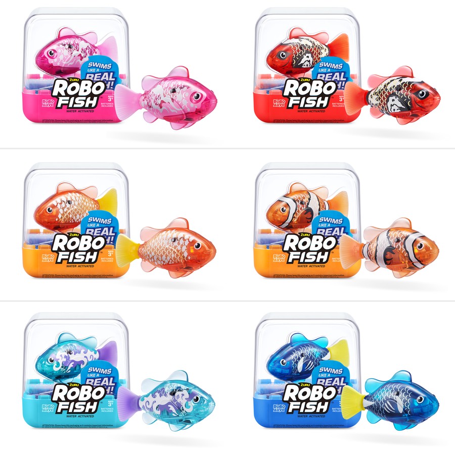 Robo alive Robo Fish Swimming Fish Assorted Colours