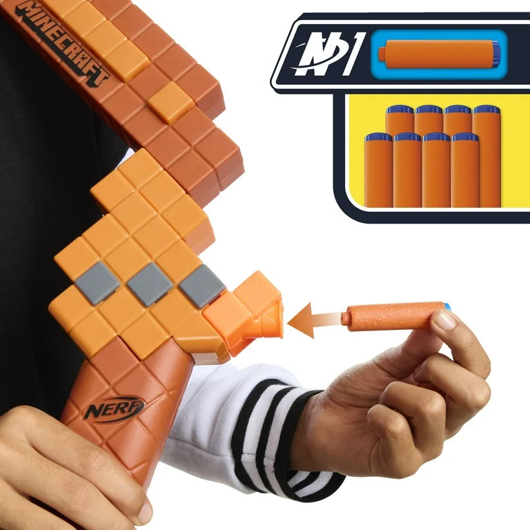 Nerf Minecraft Dart  Bow With 8 Darts
