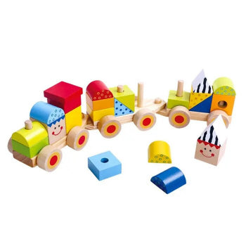 Tooky Toys Wooden Stacking Train