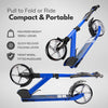 Bold Cube 200mm Big Wheel Foldable Scooter Black