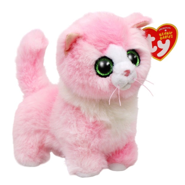 TY Lady Cat Pink Beanie Boo Soft Toy
