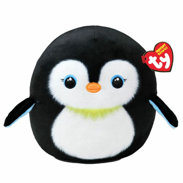 TY Neve Penguin Squishy Beanie 10" Soft Toy