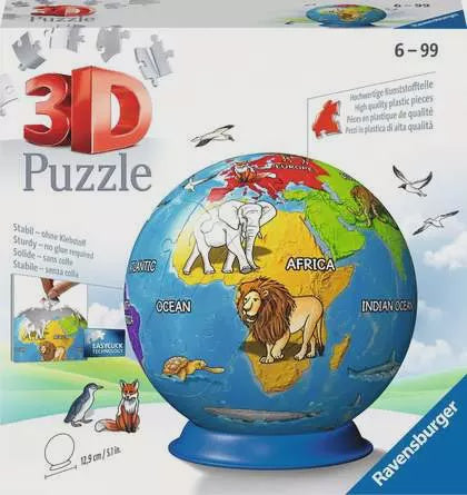 Ravensburger Childrens Globe 72pc 3D Jigsaw Puzzle Ball