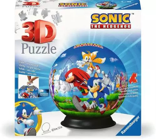 Sonic The Hedgehog 72pc 3D Jigsaw Puzzle Ball