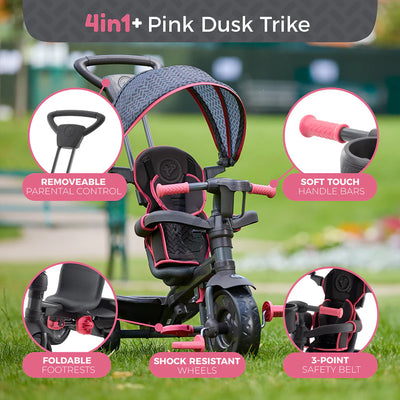 TP Toys Pink Dusk 4 In 1 Trike