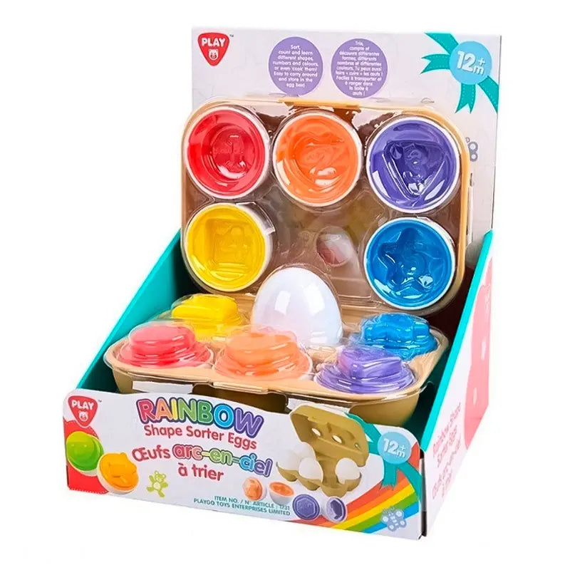 Playgo Rainbow Eggs Shape Sorter