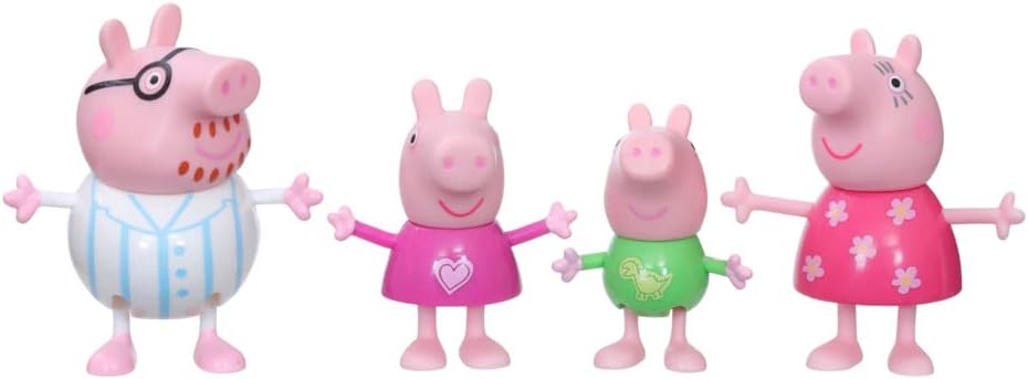 Peppa Pig Peppa's Family Bedtime 4pc Figure Set