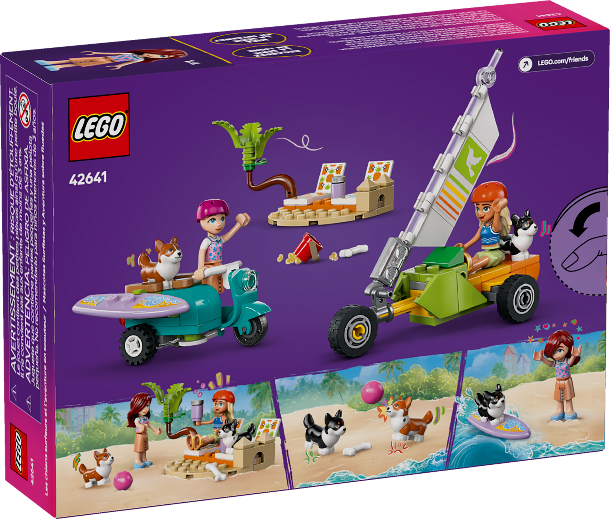 Lego friends 42641 Surfing Dogs And Scooter Adventure