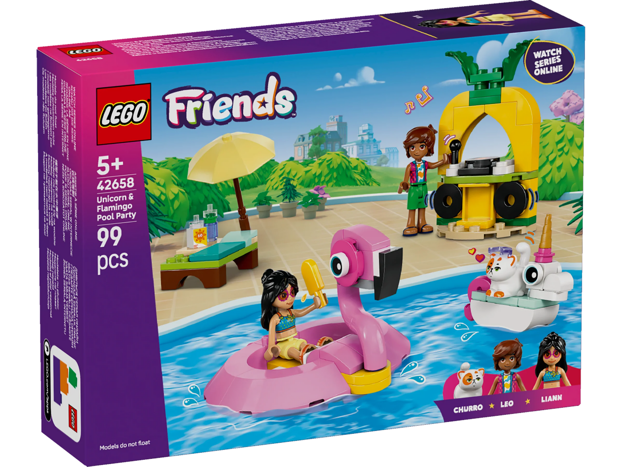 Lego Friends 42658 Unicorn And Flamingo Pool Party
