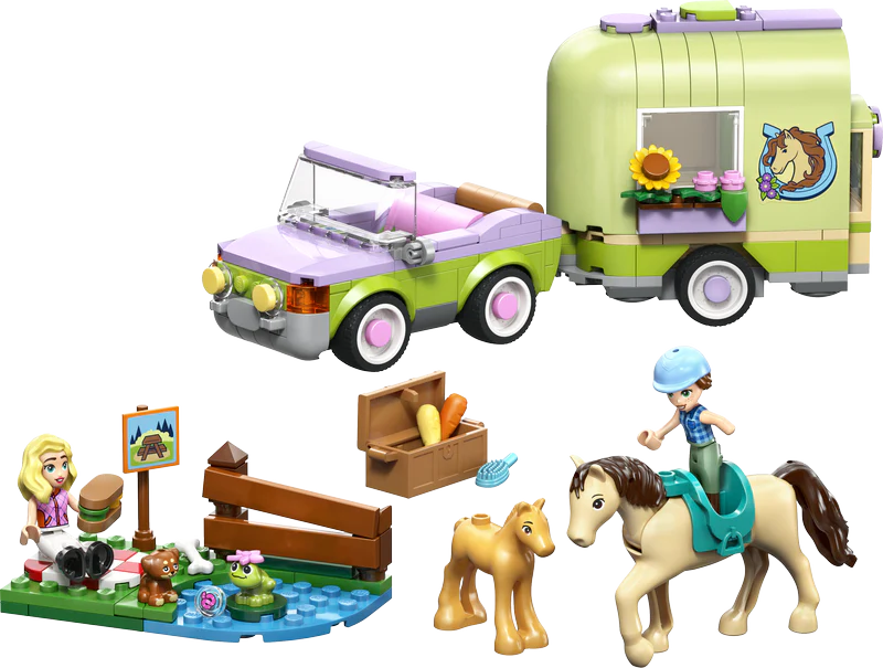 Lego Friends 42695 Horse And Baby Foal Trailer