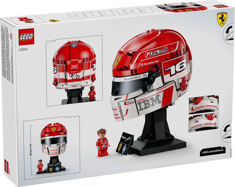 Lego Editions 43014 Scuderia Ferrari HP Charles Leclerc Helmet