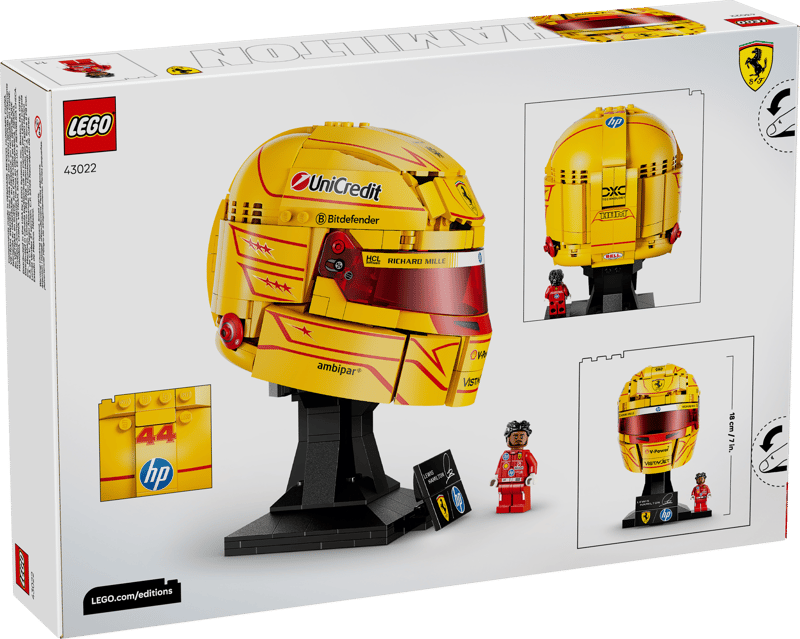 Lego Editions 43022 Scuderia Ferrari HP Lewis Hamilton Helmet