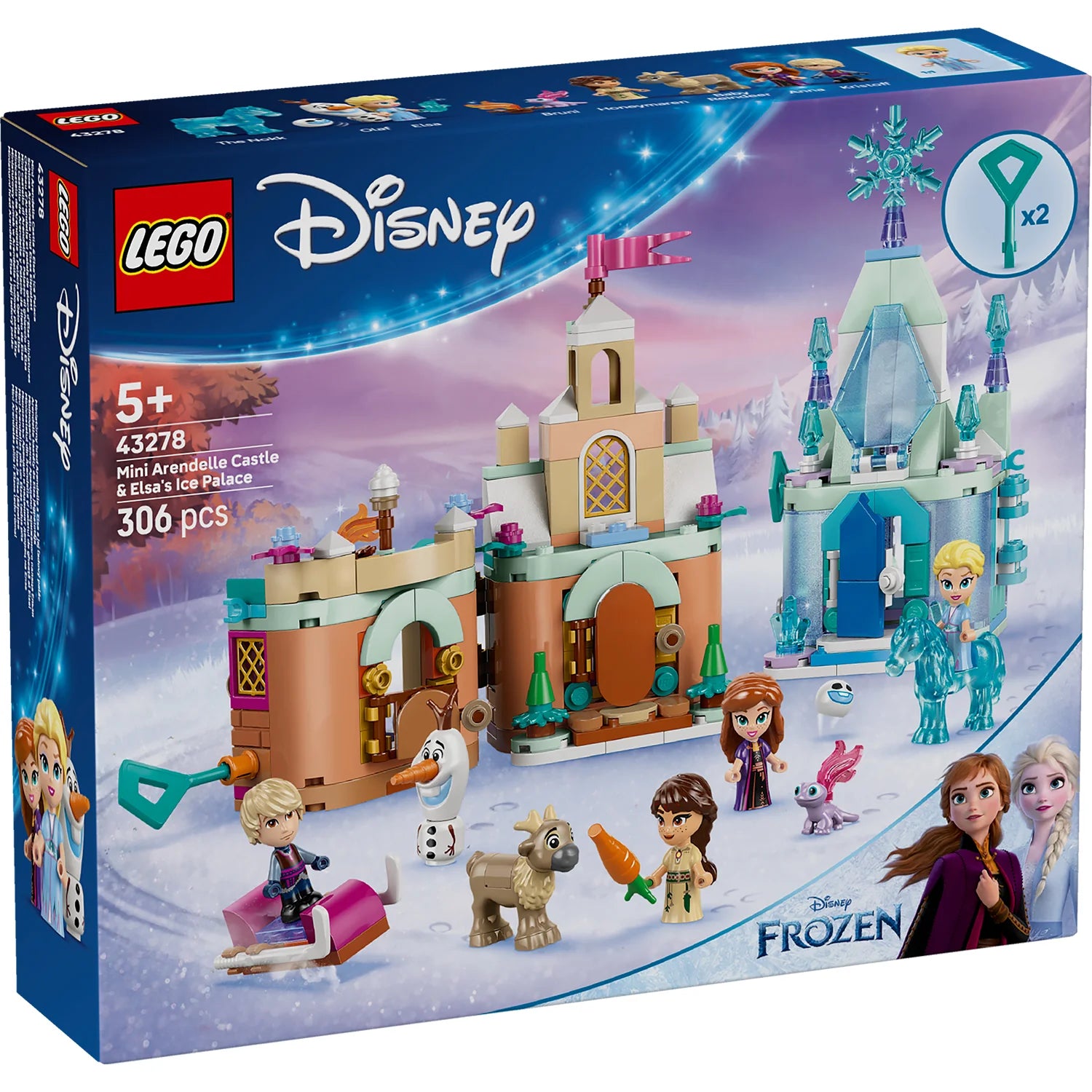 Lego Disney 43278 Mini Arendelle castle And Elsa's Ice Palace