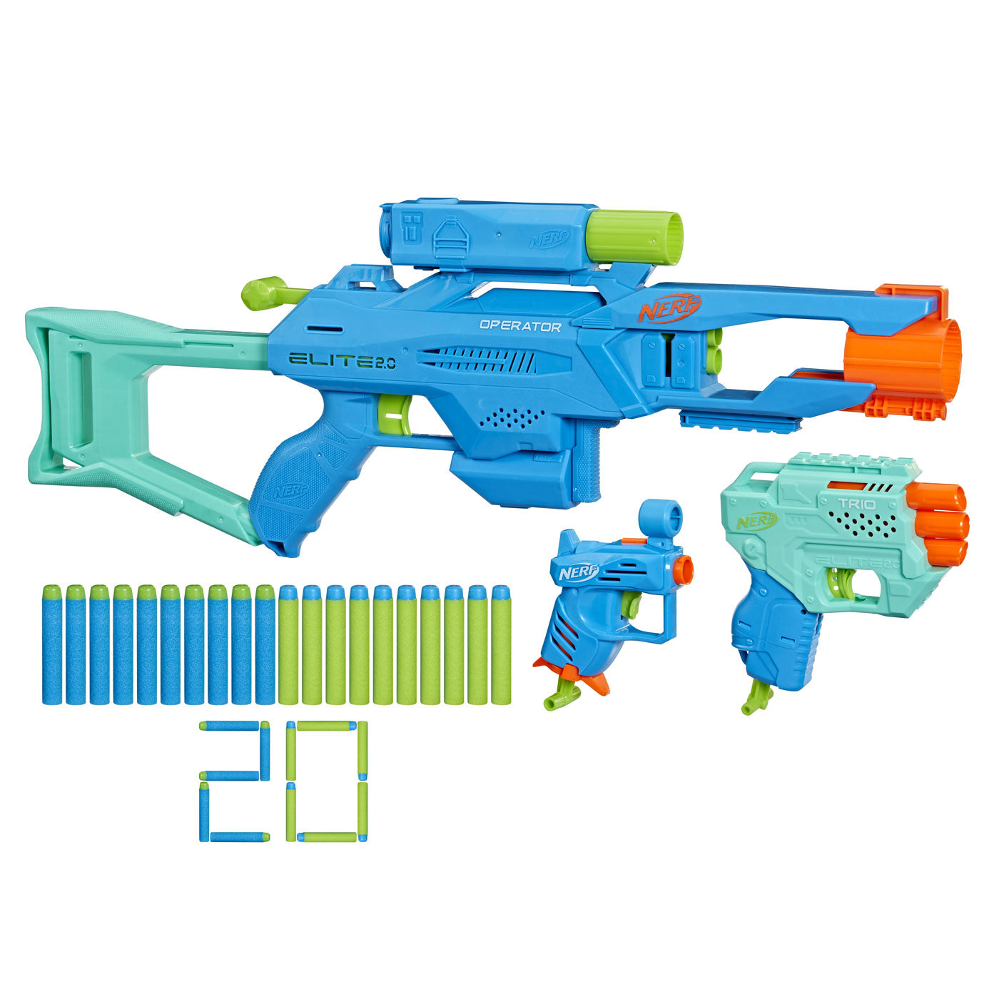 Nerf Elite 2.0 Tactical Pack Dart Gun Twin Pack