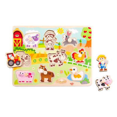 Tooky Toys Wooden Puzzle Farm