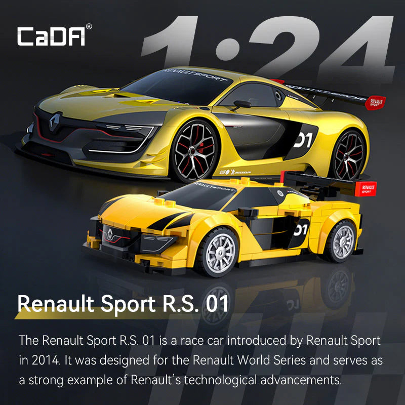 CaDA Renault Sports RS.01 294pc 1:20