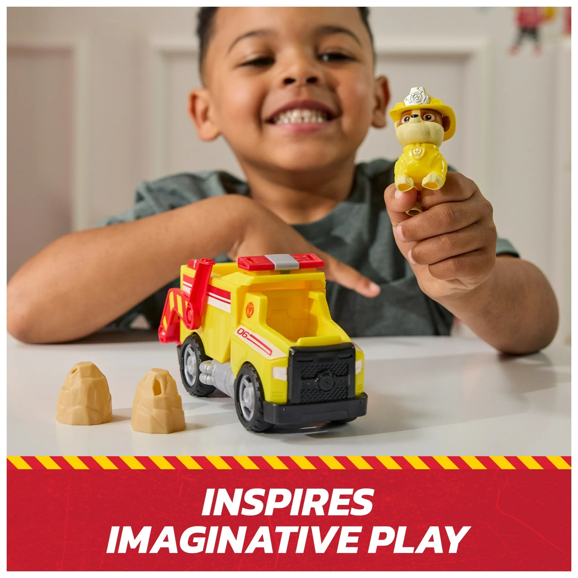 Paw Patrol Fire Rescue Vehicle Rubble With Rescue Fire Dump Truck