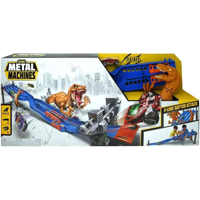 Metal Machines Raptor Attack 4 Lane Track Playset