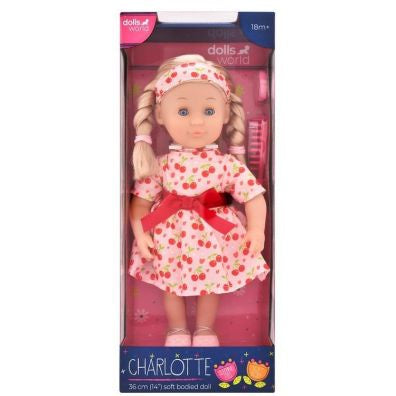 Dolls World Charlotte 14" Soft Bodied Doll