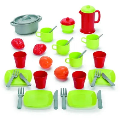 100% Chef 35pc Dining Set Case Role Play Playset