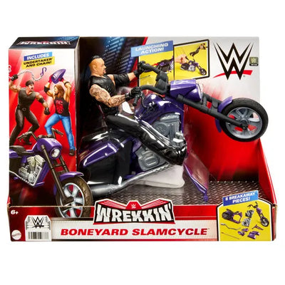 WWE Wrekkin'  Boneyard Slamcycle And Undertaker Figure