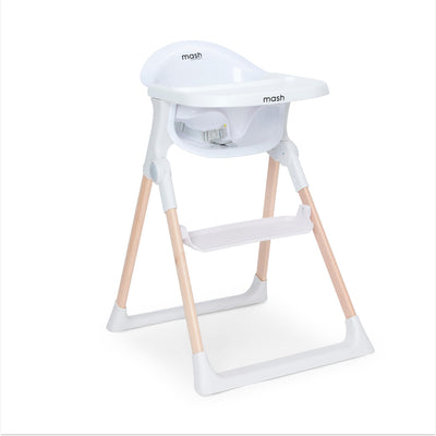 Baby Elegance Mash High Chair Bundle Complete White