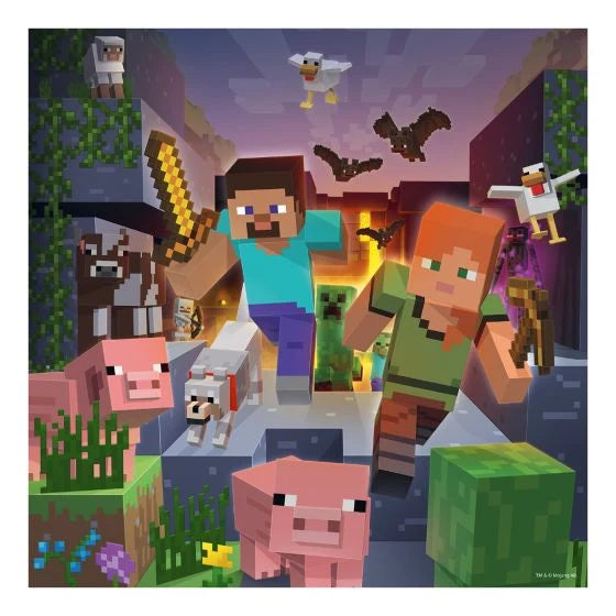 Minecraft 3 x 49pc Jigsaw Puzzles