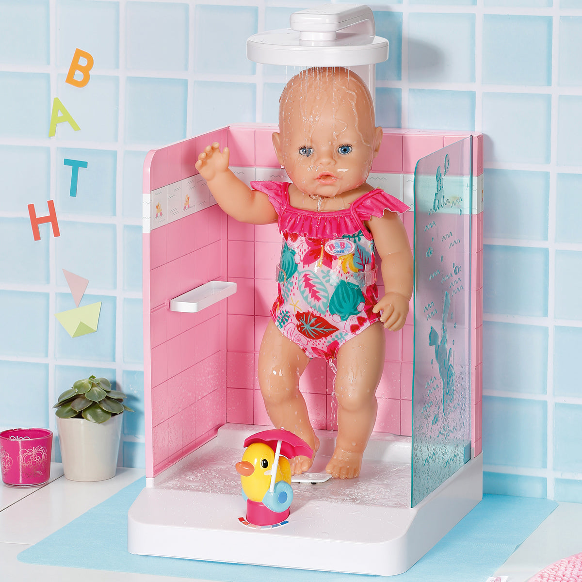 Baby Born Walk In Shower Playset With Real Water