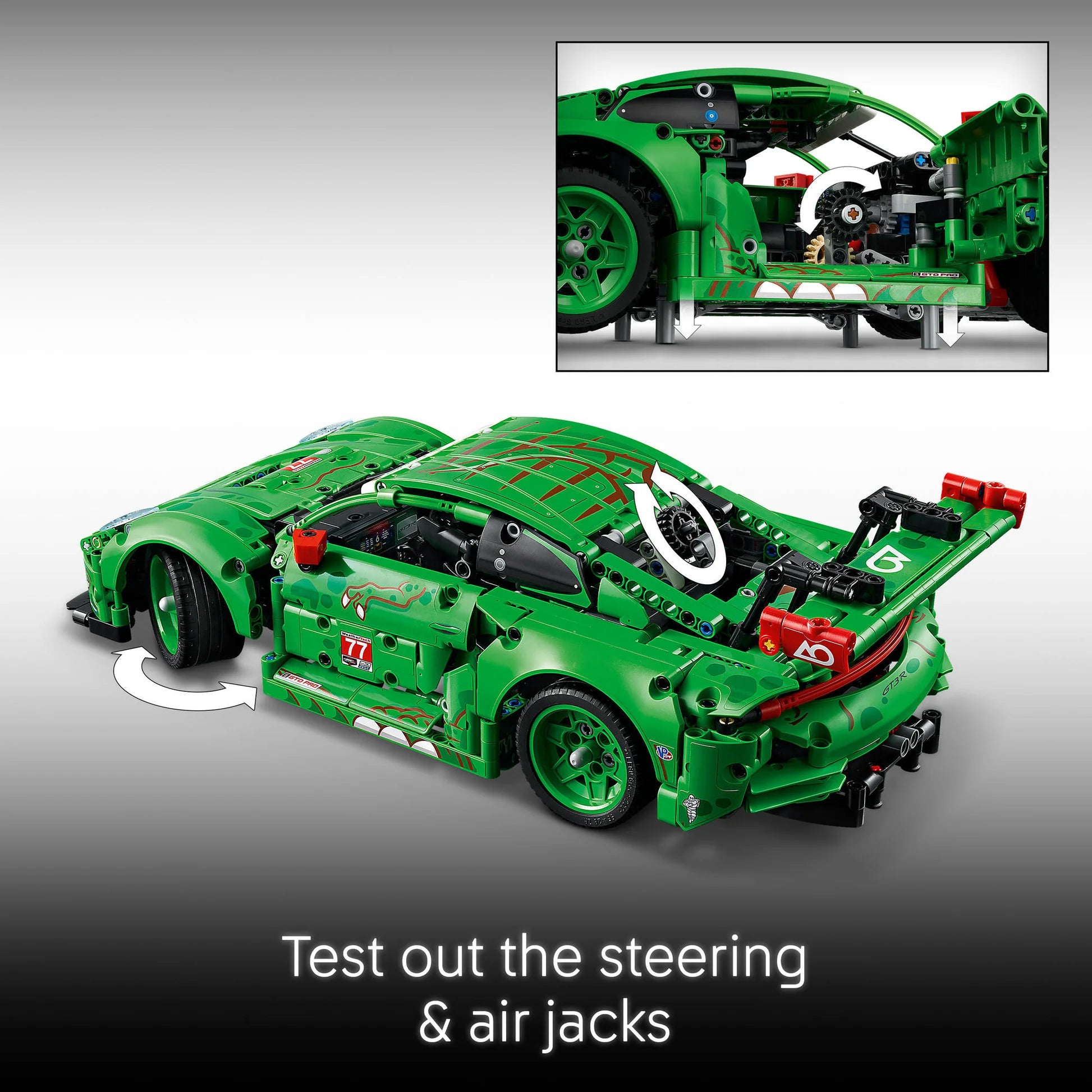 Lego Tech 42224 Porsche 911 GT3 R REXY AO Racing Set