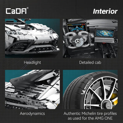 CaDA Mercedes Benz AMG ONE 1:8 Construction Set
